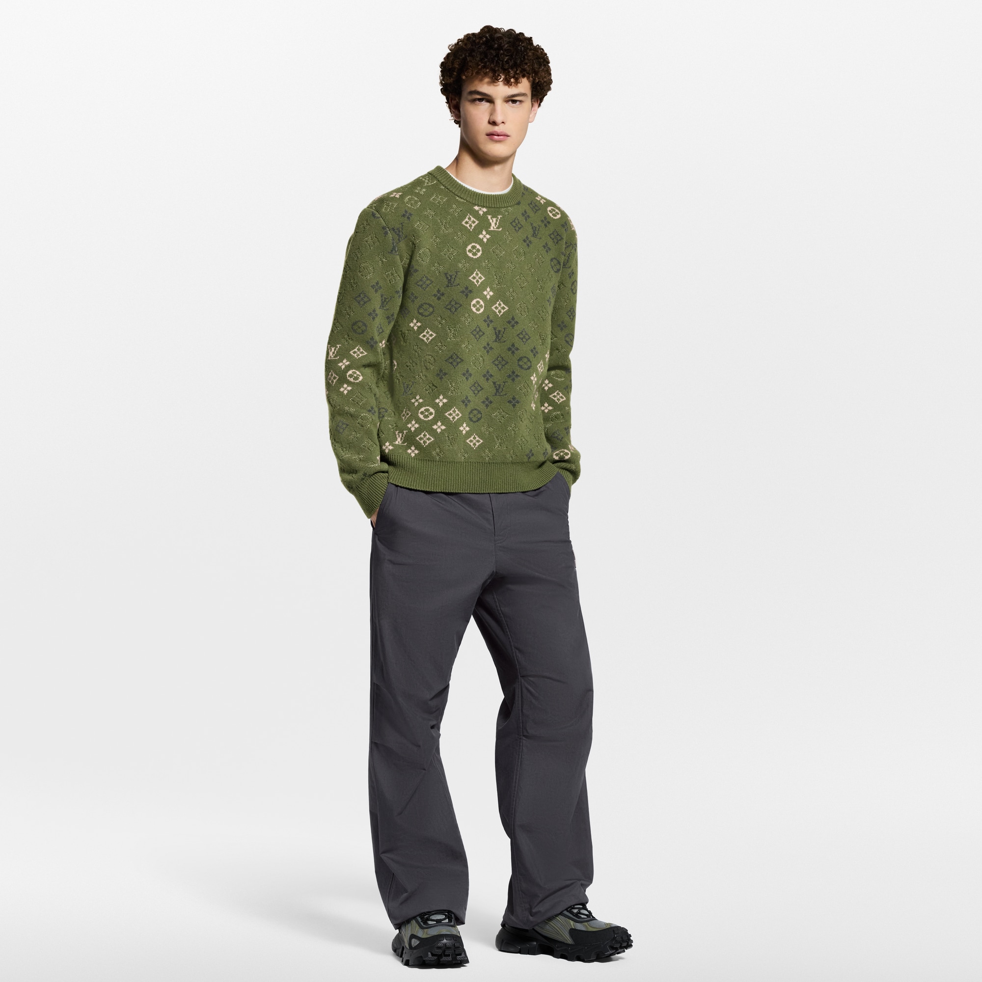 Green - Men - Luxury Knitwear and Sweatshirts | LOUIS VUITTON HONG